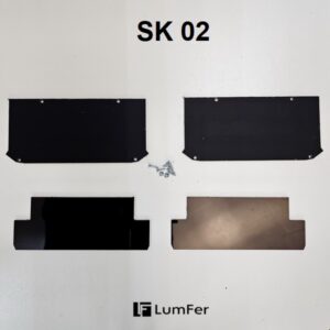 Торцевая заглушка для профиля Люмфер SK 02 чёрная