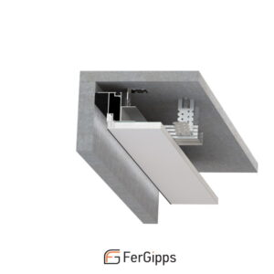 БП 80 - Парящий профиль для гипсокартона FerGipps, чёрный 2м