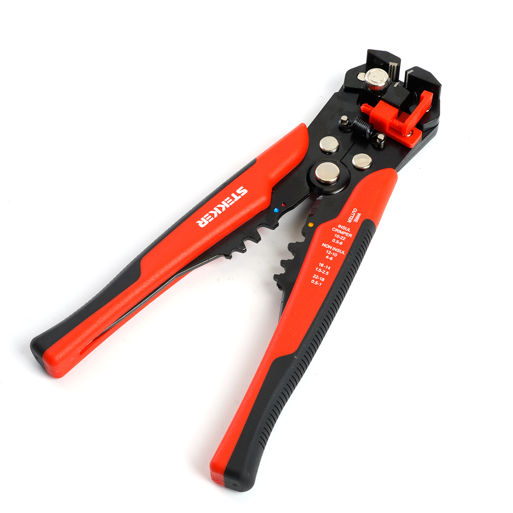 Инструмент для зачистки кабеля (стриппер) STEKKER, 0,2-6мм, WSC-001 Инструмент для зачистки кабеля (стриппер) STEKKER, 0,2-6мм, WSC-001 — изображение 1