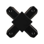 Коннектор Х-образный однофазный для шинопровода Feron CAB 1005, черный, LD1002 Артикул 10331