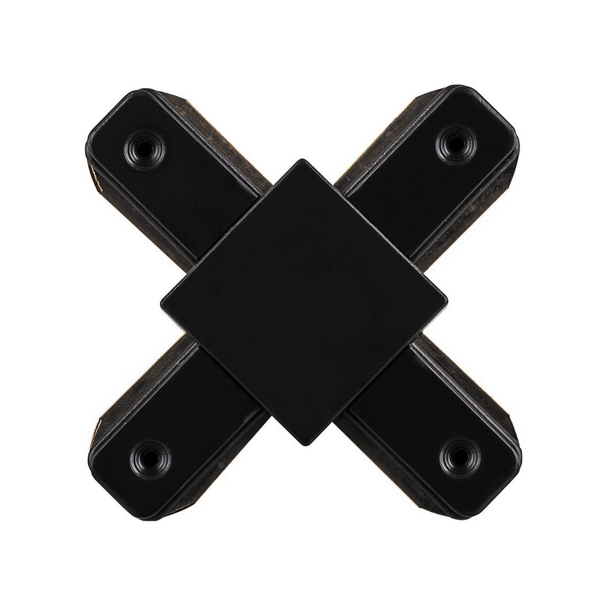 Коннектор Х-образный однофазный для шинопровода Feron CAB 1005, черный, LD1002 Артикул 10331 Коннектор Х-образный однофазный для шинопровода Feron CAB 1005, черный, LD1002 Артикул 10331 — изображение 1