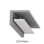 ТП 12 - Парящий профиль для гипсокартона FerGipps, чёрный 2м