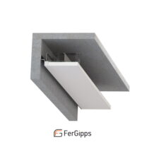 ТП 12 - Парящий профиль для гипсокартона FerGipps, чёрный 2м