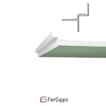 ТП 12 - Теневой профиль для гипсокартона FerGipps, белый