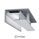 БК 100 - Нишевой профиль для гипсокартона FerGipps, белый 2м