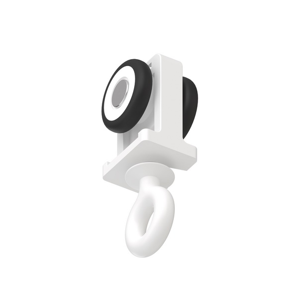 Бегунок (Крючок) для штор, карниз Slott Парсек, белый Бегунок (Крючок) для штор, карниз Slott Парсек, белый