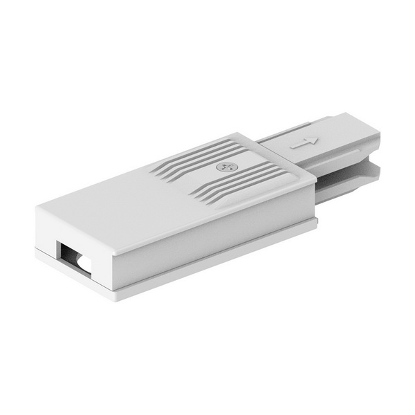 Cоединитель - коннектор для шинопровода Feron CAB 1005, белый, LD1012 Артикул 41985 Cоединитель - коннектор для шинопровода Feron CAB 1005, белый, LD1012 Артикул 41985