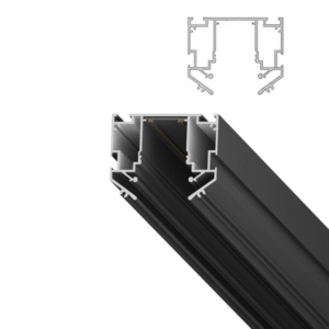 Профиль LumFer TR25 (Track 25) Магнитный однофазный трек 25, чёрный, 220V