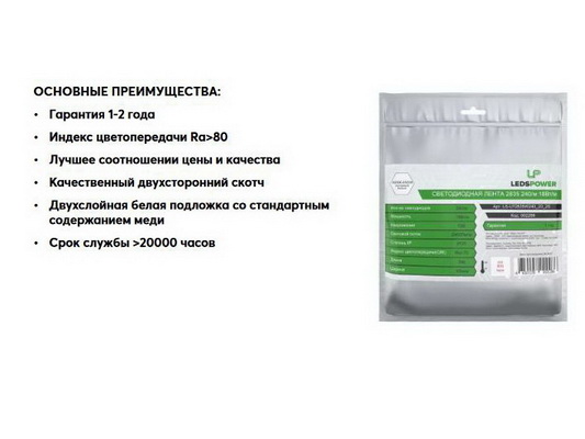 Светодиодная лента Standart Светодиодная лента Standart