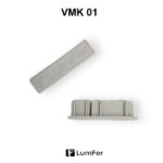 Торцевая заглушка для профиля VMK 01, LumFer (комплект) белый