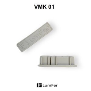 Торцевая заглушка для профиля VMK 01, LumFer (комплект) белый