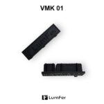 Торцевая заглушка для профиля VMK 01, LumFer (комплект) чёрный