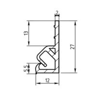 Профиль для ткани ПВХ "Прищепка" потолочный, 260 м., белый — изображение 2