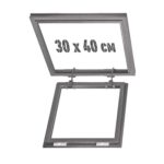 Скрытый люк для натяжного потолка 30х40 без подсветки на петлях