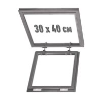 Скрытый люк для натяжного потолка 30х40 без подсветки на петлях