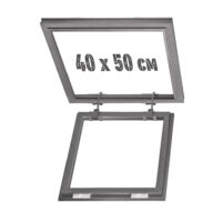 Скрытый люк для натяжного потолка 40х50 без подсветки на петлях