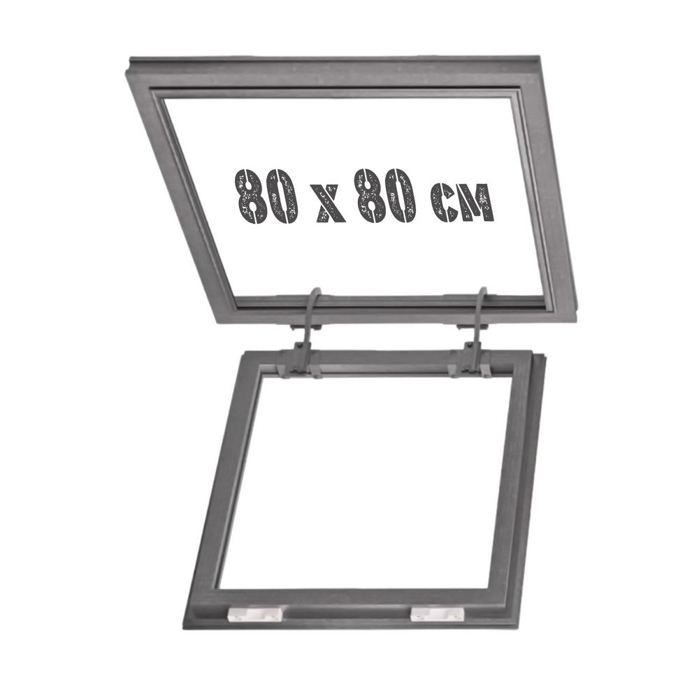 Скрытый люк для натяжного потолка 80х80 без подсветки на петлях NOVA Скрытый люк для натяжного потолка 80х80 без подсветки на петлях NOVA