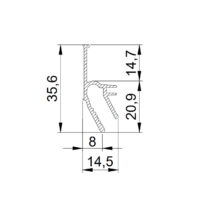 Профиль теневой LumFer CLAMP UMBRA, чёрный, 2м — изображение 2