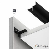 БП 129 - Теневой профиль для гипсокартона FerGipps, чёрный, 200см.