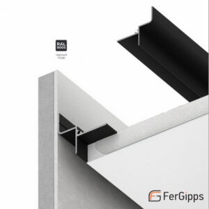 БП 129 - Теневой профиль для гипсокартона FerGipps, чёрный, 200см.