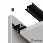 БП 309 — Теневой профиль для гипсокартона чёрный FerGipps