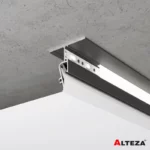 Парящий профиль Contour Pro LED (потолочный со вставкой) Alteza, чёрный 2,0 м.