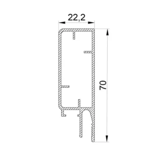 Профиль LumFer Clamp Level 70 размеры