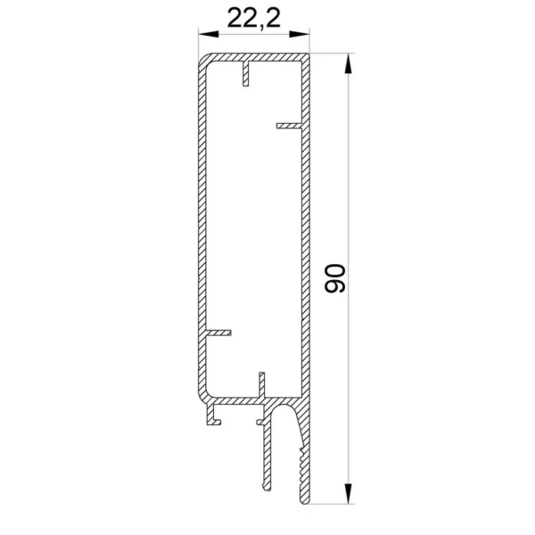 Профиль LumFer Clamp Level 90 размеры