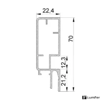 Профиль LumFer Clamp Level LUX 70 размеры