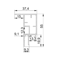 Профиль LumFer Clamp Radium размеры