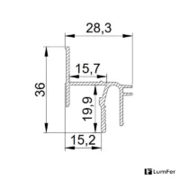 Профиль LumFer Clamp Supra размеры