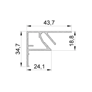 Профиль LumFer Clamp TOP размеры