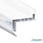 Профиль карниз Flexy GARDINA2 01 (ПФ 0040) 2х рядный, белый