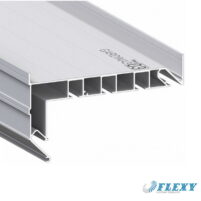 Профиль карниз Flexy GARDINA2 01 (ПФ 8243) 3х рядный, белый