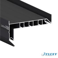 Профиль карниз Flexy GARDINA2 01 (ПФ 8243) 3х рядный, чёрный
