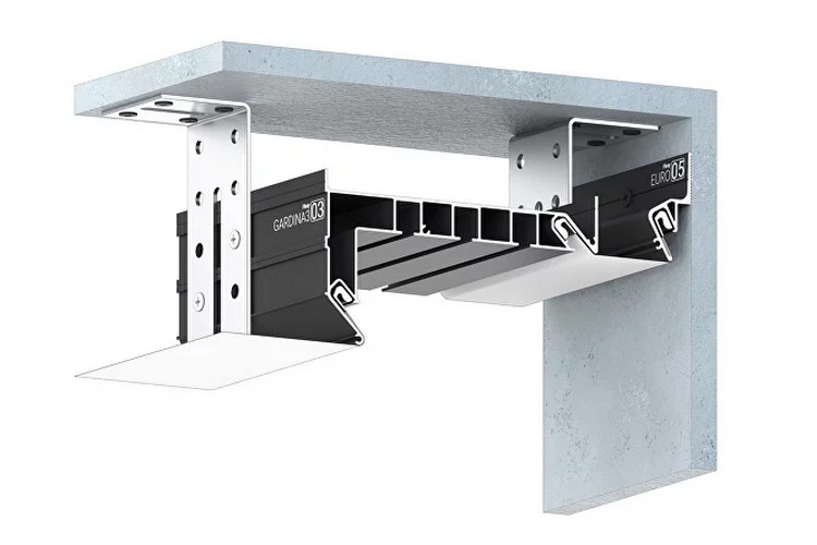 Профиль карниз Flexy GARDINA2 01 (ПФ 8243) 3х рядный конструктив Профиль карниз Flexy GARDINA2 01 (ПФ 8243) 3х рядный конструктив