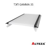 Вставка ТЭП рассеиватель с чёрной оконтовкой для профиля Gamma 35 Alteza