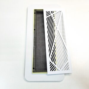 Магнитная решетка 204х60 прямоугольная, белая платформа ПВХ