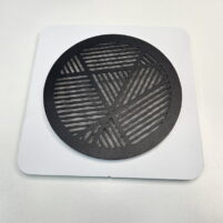 Магнитная решетка для натяжного потолка 150 круглая, чёрная платформа ПВХ