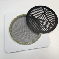 Магнитная решетка для натяжного потолка Ø 150 круглая, чёрная платформа ПВХ