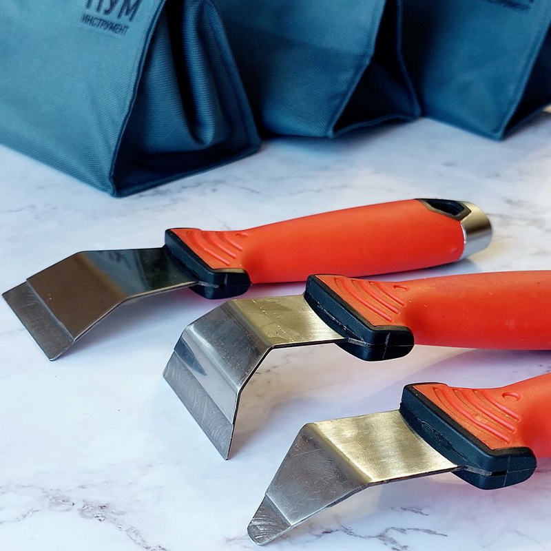 Набор шпателей для натяжных потолков в чехле ПУМ Набор шпателей для натяжных потолков в чехле ПУМ