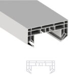 Профиль карниз П Чебоксарский ПВХ белый, 2-х рядный