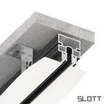 Профиль теневой разделитель SLOTT R, чёрный