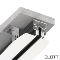 Профиль теневой разделитель SLOTT R, чёрный