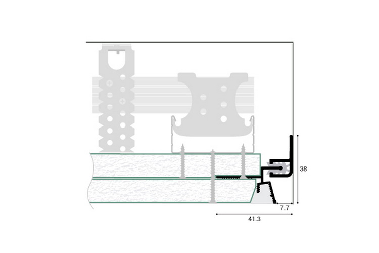KRAAB GIPPS Демпферный теневой профиль конструктив KRAAB GIPPS Демпферный теневой профиль конструктив