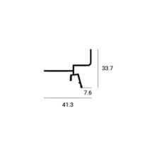 Теневой профиль KRAAB GIPPS для гипсокартона, чёрный, 200см. — изображение 3