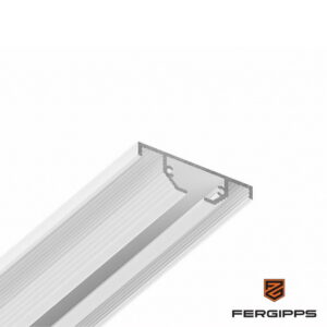 ОК 40 - скрытый однорядный карниз для гипсокартона FerGipps, белый