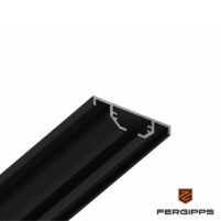 ОК 40 - скрытый однорядный карниз для гипсокартона FerGipps, чёрный