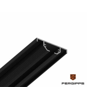 ОК 40 - скрытый однорядный карниз для гипсокартона FerGipps, чёрный