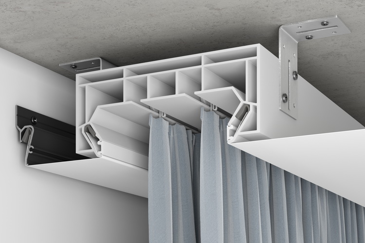 Профиль ПВХ, гардина ПК-14 пластиковая белая